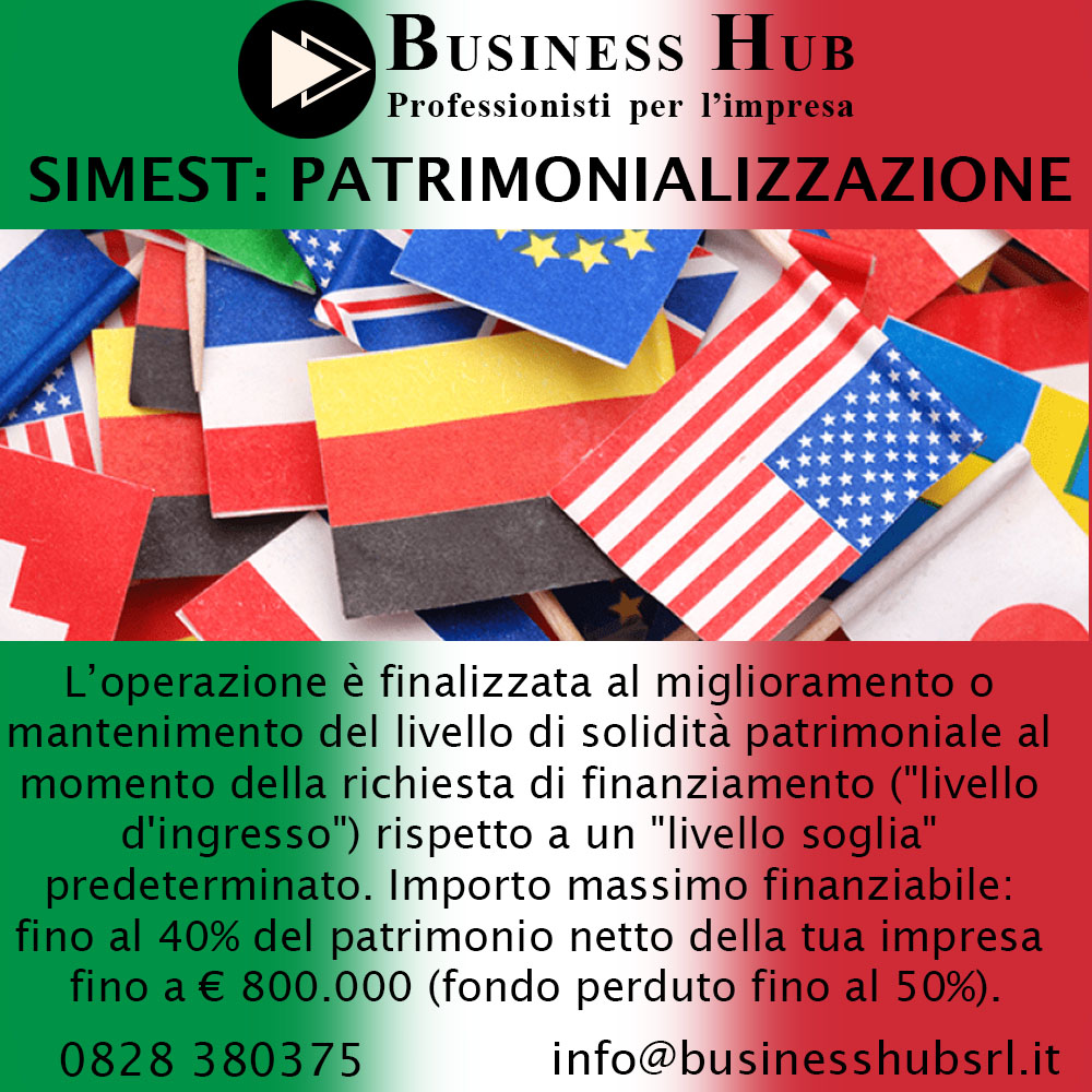 SIMEST: PATRIMONIALIZZAZIONE