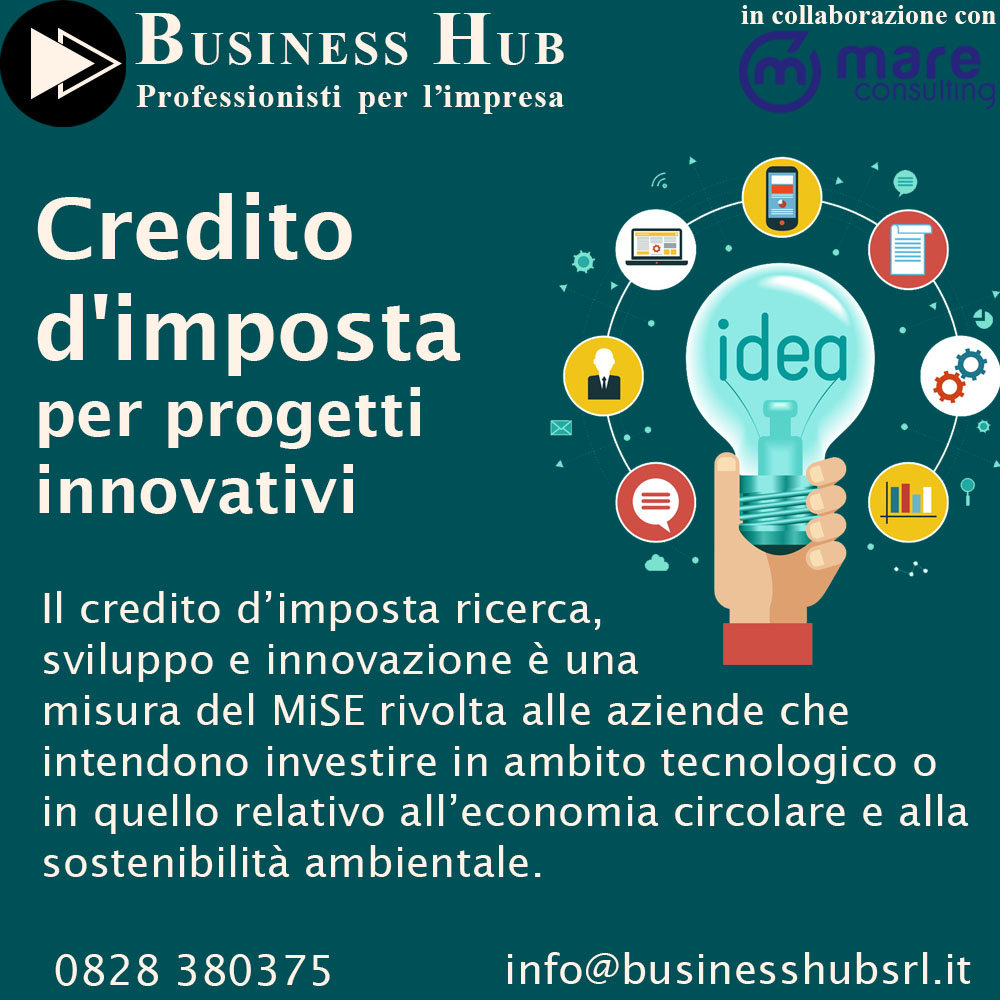 Credito d'imposta per progetti innovativi