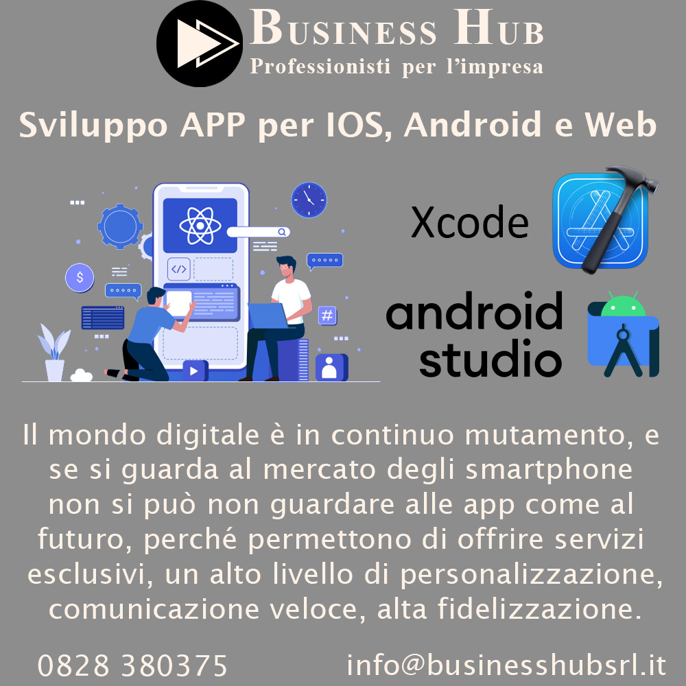 Sviluppo App per IOS, Android e Web