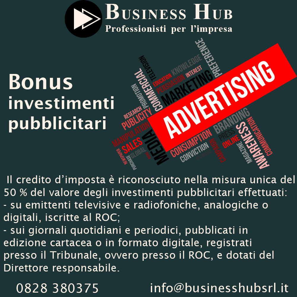 Bonus investimenti pubblicitari