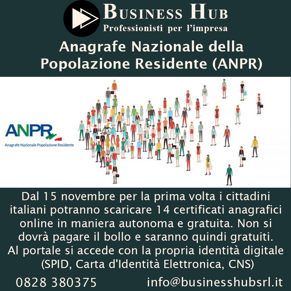 Anagrafe Nazionale della Popolazione Residente (ANPR)