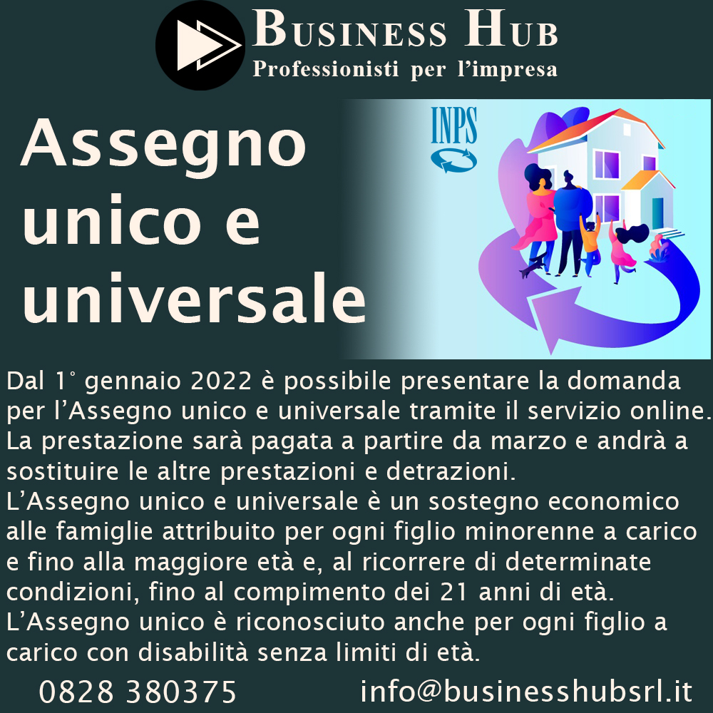 Assegno unico e universale