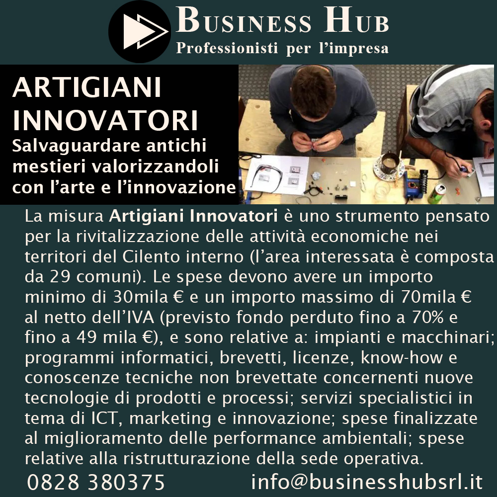 Artigiani Innovatori - Salvaguardare antichi mestieri valorizzandoli con l'arte e l'innovazione