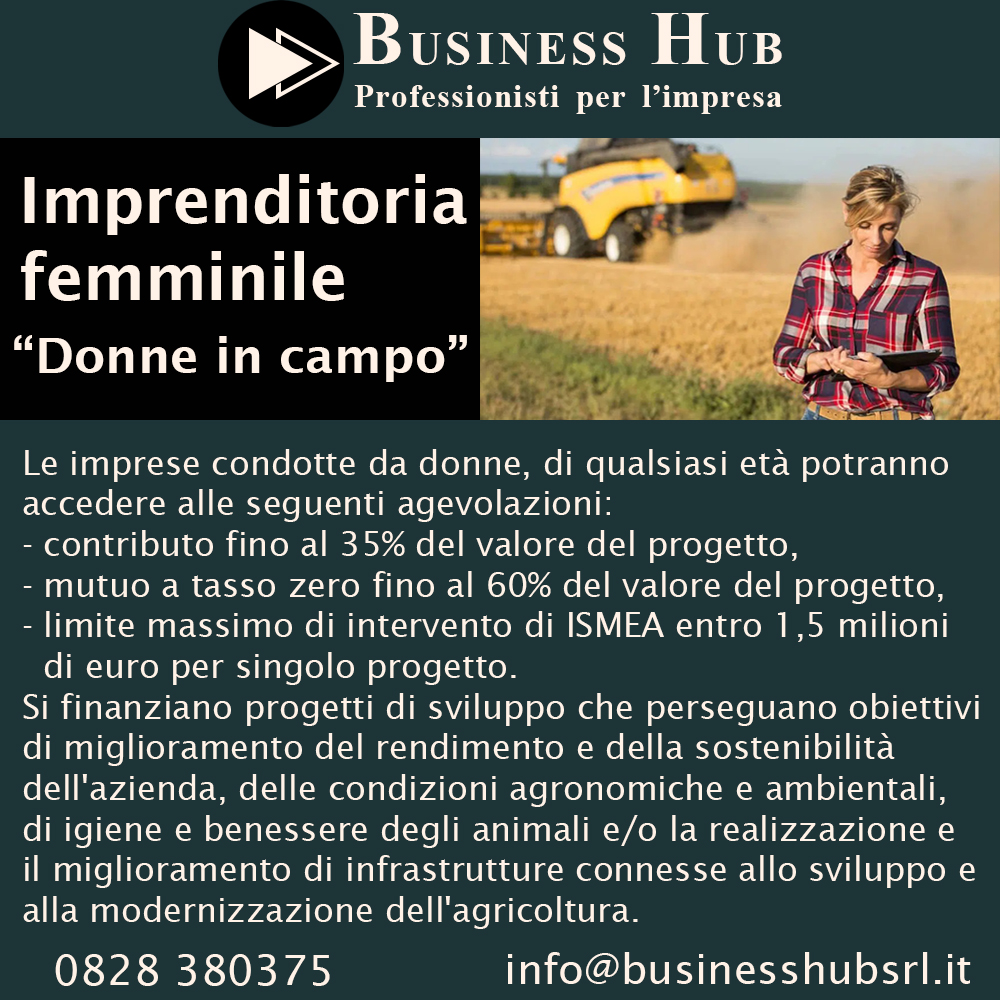 Imprenditoria femminile - Donne in campo