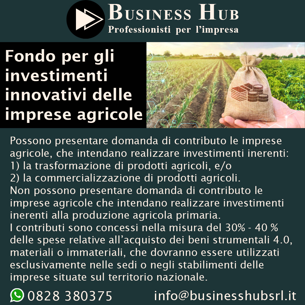 Fondo per gli investimenti innovativi delle imprese agricole