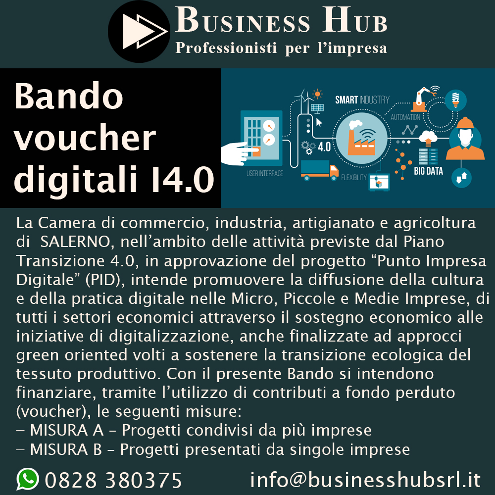 Bando PID voucher digitali I4.0