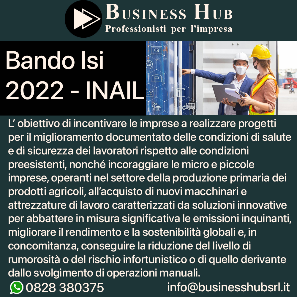 Bnado Isi 2022 - INAIL